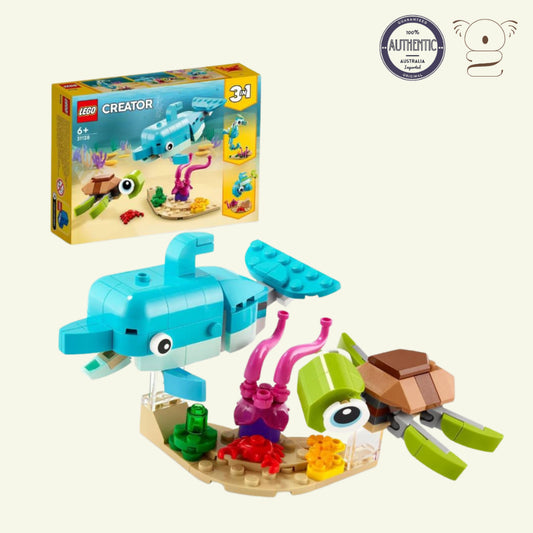 LEGO® Creator 3in1 Dolphin and Turtle 31128 Toy Blocks