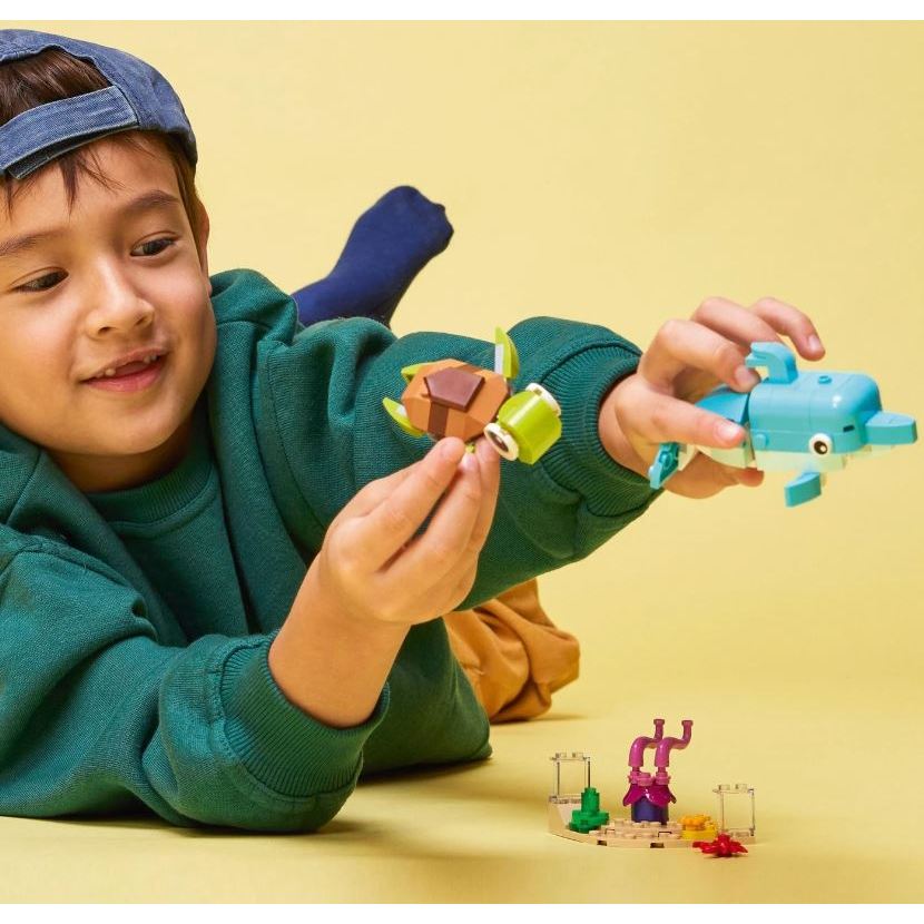 LEGO® Creator 3in1 Dolphin and Turtle 31128 Toy Blocks