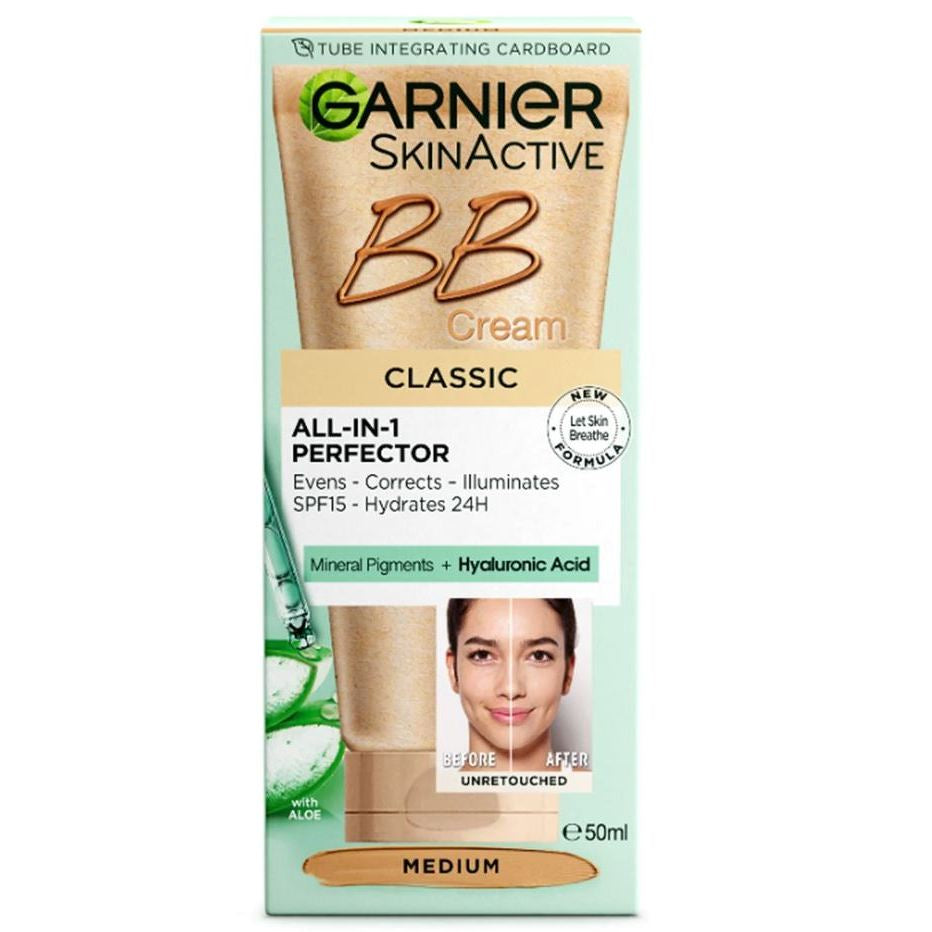 Garnier Skinactive BB Cream All-In-One Perfector Oil Free SPF 25 Anti Age Classic Combination 50mL