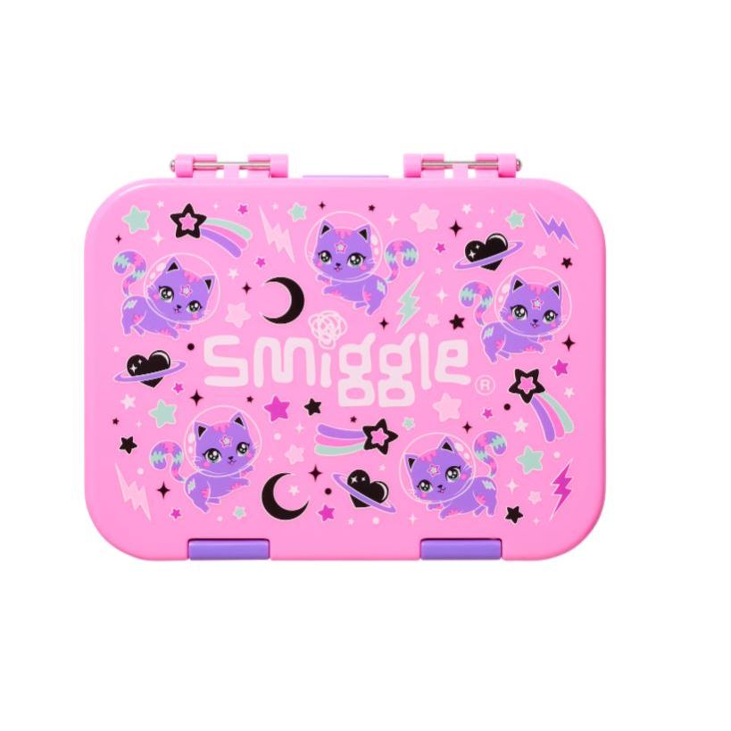 SMIGGLE Away Small Happy Bento Lunchbox Food Storage School Girl Boy