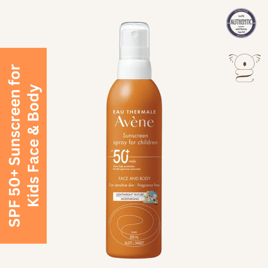 Avene SPF 50+ Sunscreen Spray for Children Kids Baby 200ml