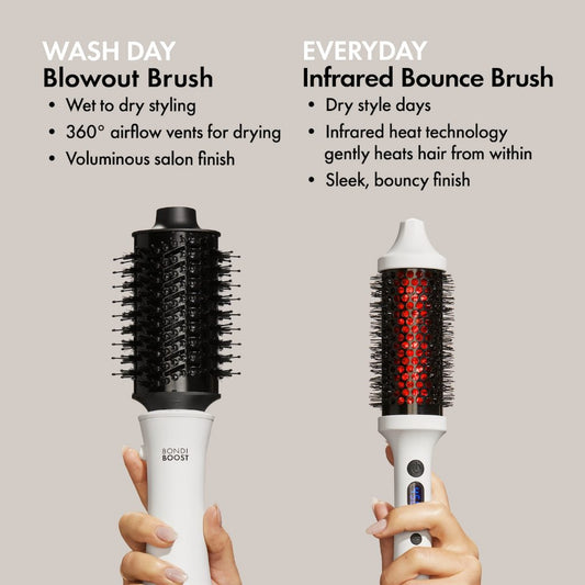 Bondi Boost Infrared Bounce Brush Heated Round Styling Brush