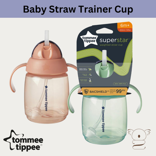 Tommee Tippee Weighted Baby Straw Cup Leak Proof 300ml 10oz 6+ Months