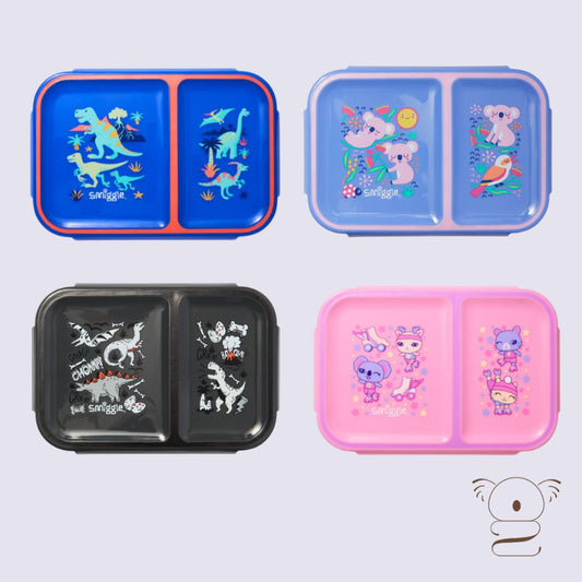 Smiggle Small Bento Duo Lunchbox Kids School Travel