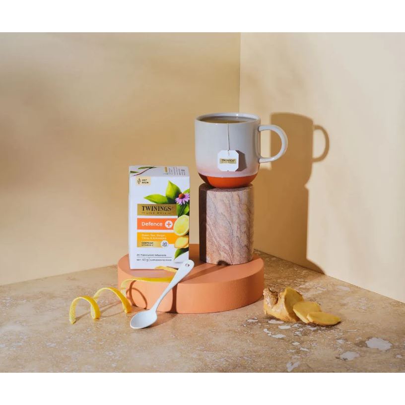 TWININGS Live Well Hot Brew Flavored Infusions GLOW | DEFENCE | DIGEST | SLEEP | FOCUS