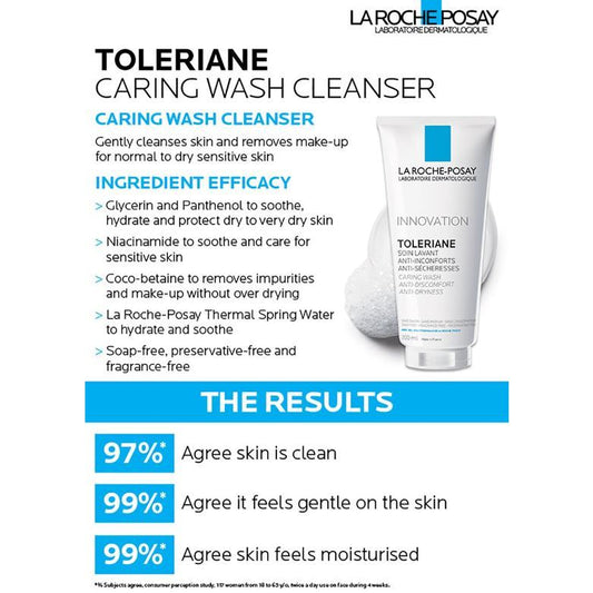 LA ROCHE POSAY Toleriane Caring Wash Face Cleanser 200ml