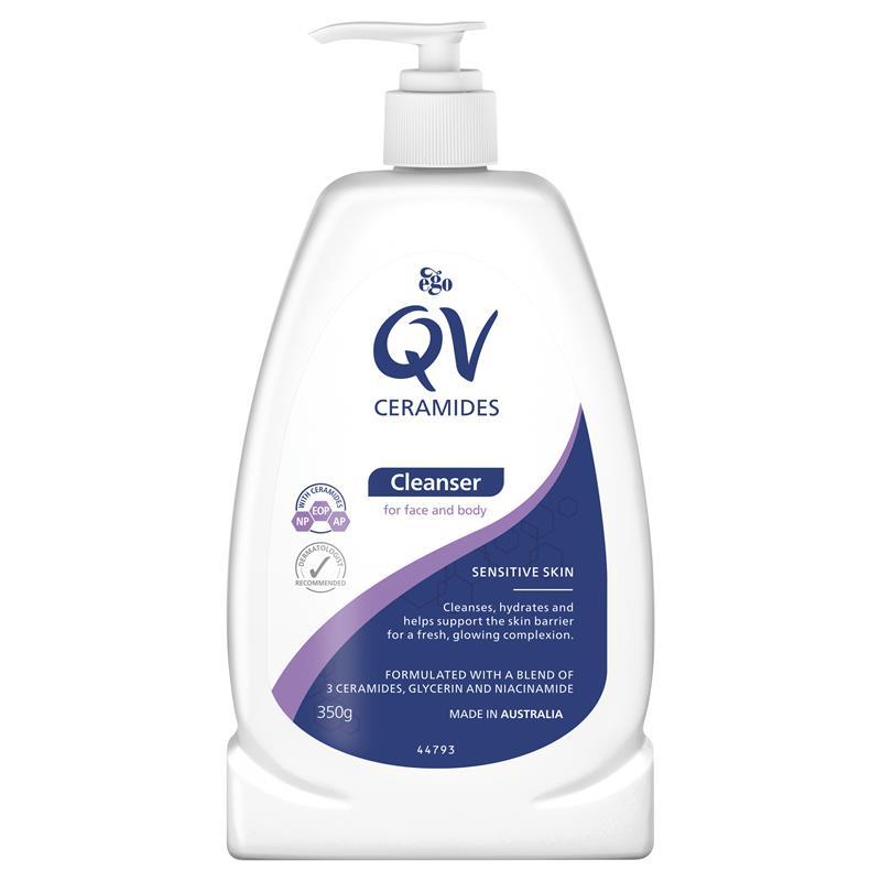 Ego QV Ceramides Body Face Cleanser Eczema Acne Sensitive Skin 350g 1kg