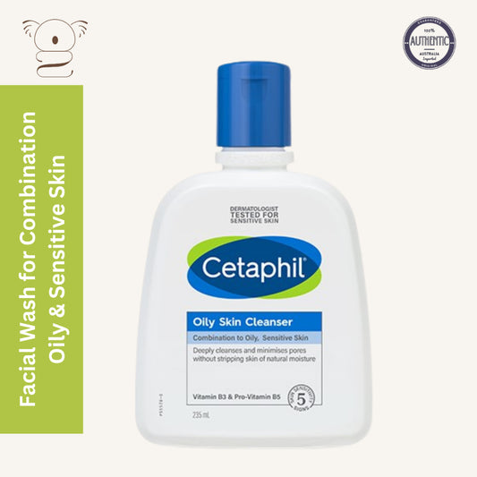 Cetaphil Oily Skin Cleanser Face and Body Sensitive Combination 235ml