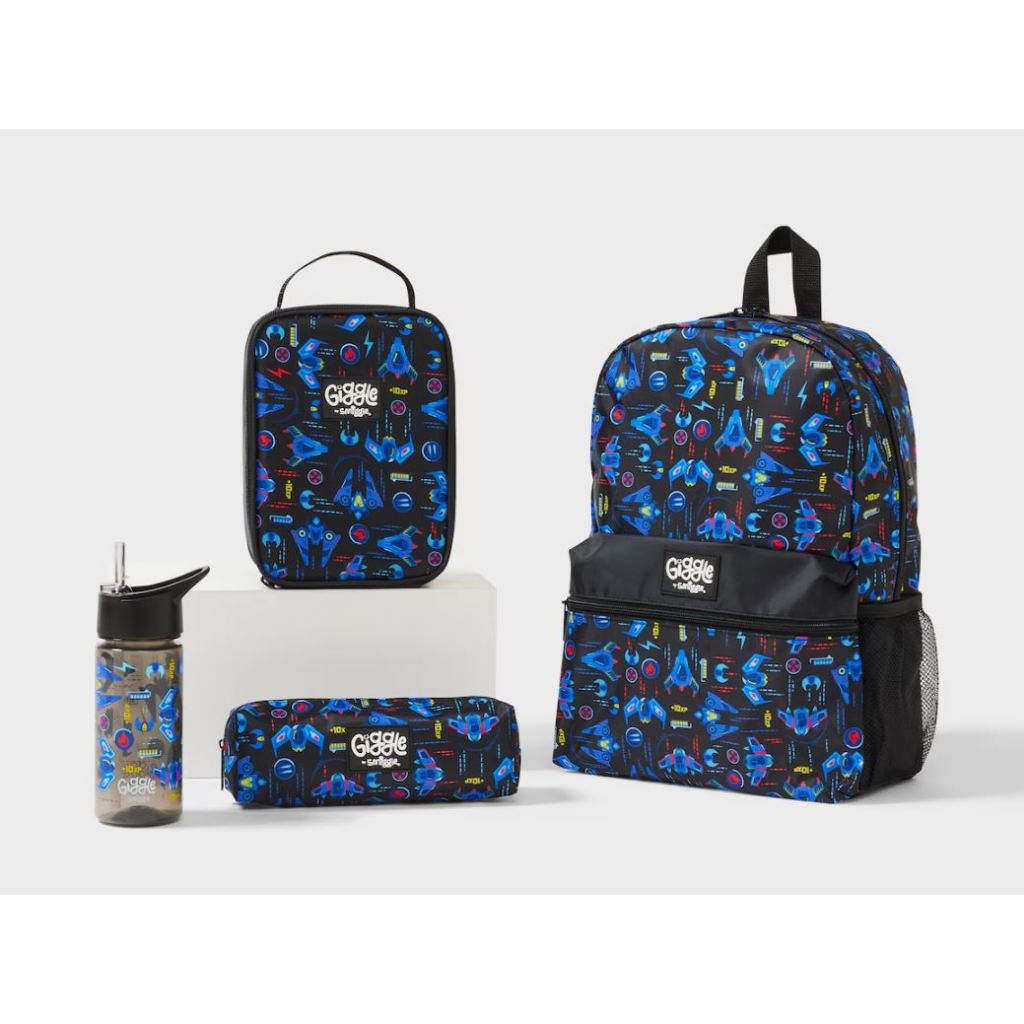 AUTHENTIC Smiggle Giggle 4 Piece Set Bundle School Backpack Luncbox Pencil Case Drink Bottle