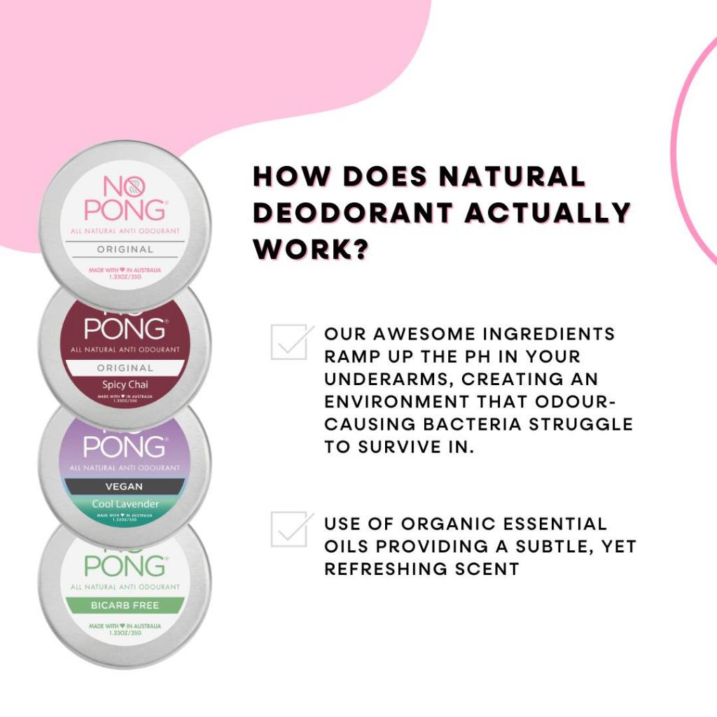 No Pong All-Natural Bi-Carb Free Deodorant Paste Sensitive Skin for Teens Women Men