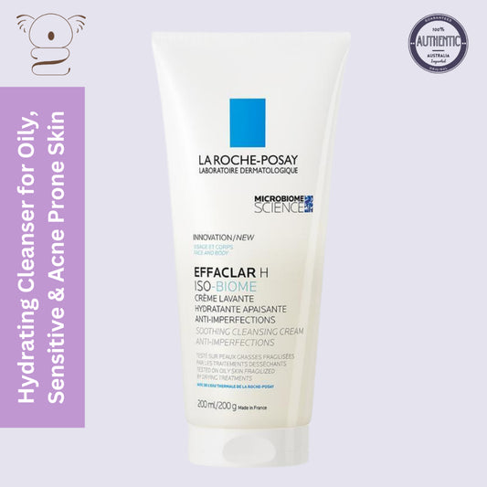 La Roche Posay Effalcar H Iso-Biome Soothing Cleansing Cream Face Cleanser 200ml