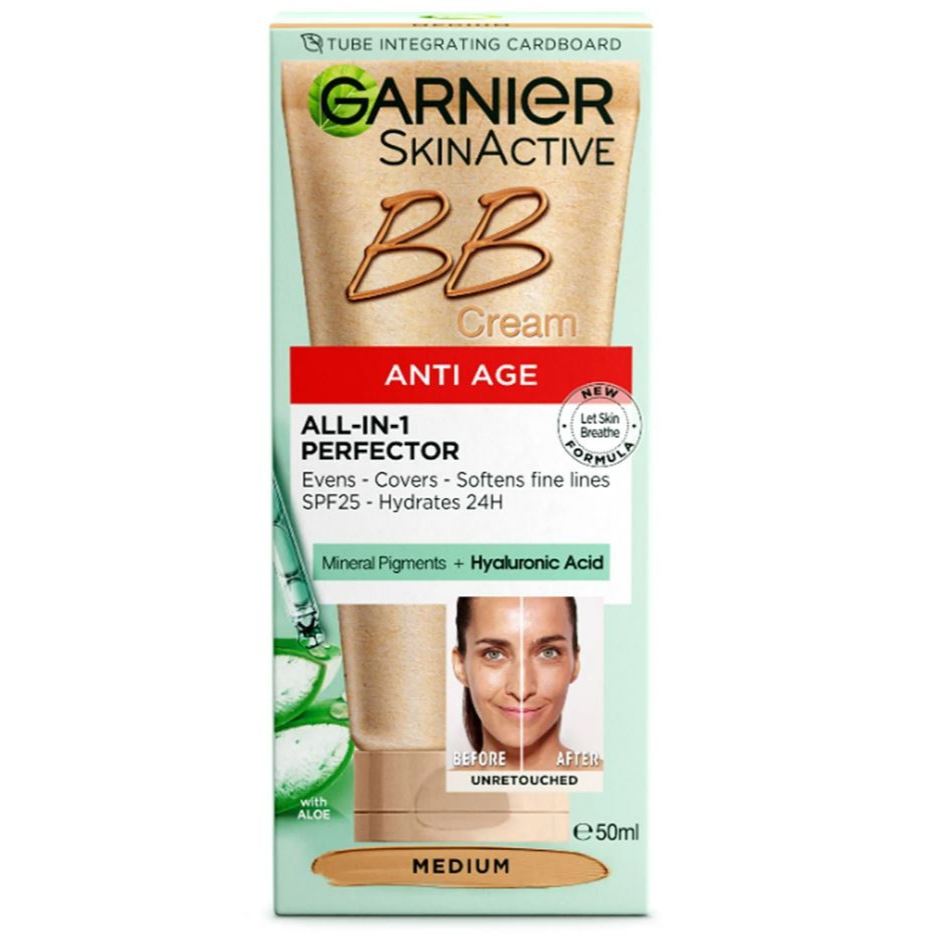 Garnier Skinactive BB Cream All-In-One Perfector Oil Free SPF 25 Anti Age Classic Combination 50mL