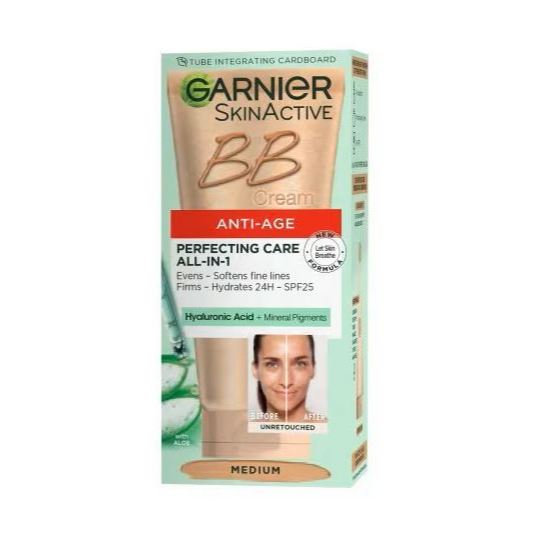 Garnier Skinactive BB Cream All-In-One Perfector Oil Free SPF 25 Anti Age Classic Combination 50mL