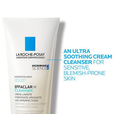 La Roche Posay Effalcar H Iso-Biome Soothing Cleansing Cream Face Cleanser 200ml