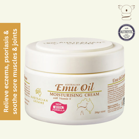 Australian Emu Oil Moisturizing Cream 250g  for Anti-aging Eczema Psoriasis Sore Muscles