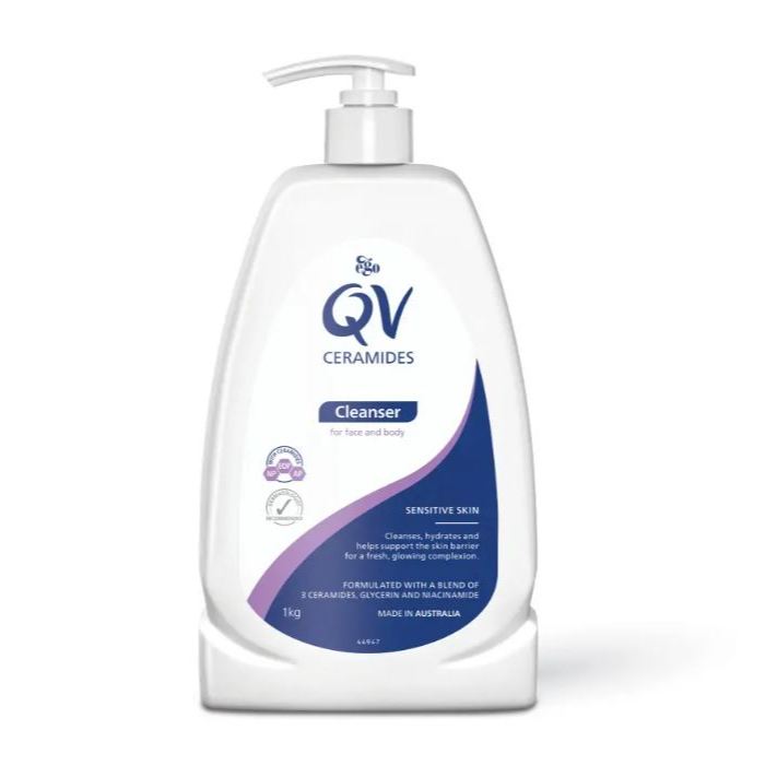Ego QV Ceramides Body Face Cleanser Eczema Acne Sensitive Skin 350g 1kg