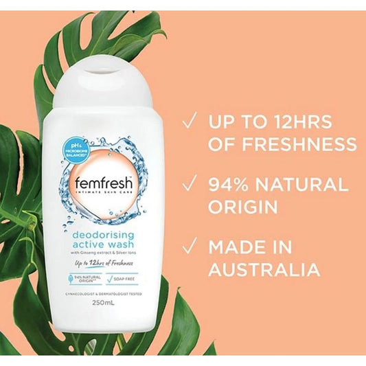 Femfresh Deodorizing Active Feminine Wash 250ml