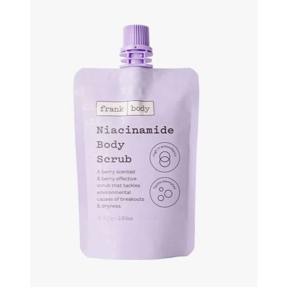 Frank Body Niacinamide Body Scrub Exfoliating Smoothing Calming Sulphate-free