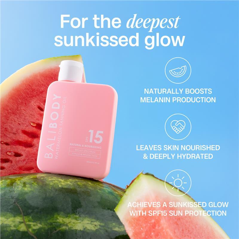 Bali Body Watermelon Tanning Oil SPF15 / SPF6 100ml (Australia)