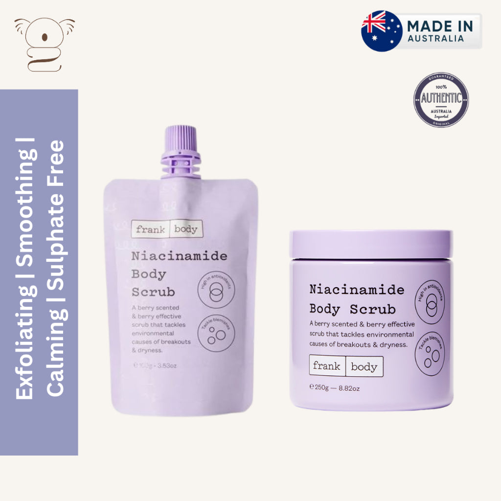 Frank Body Niacinamide Body Scrub Exfoliating Smoothing Calming Sulphate-free