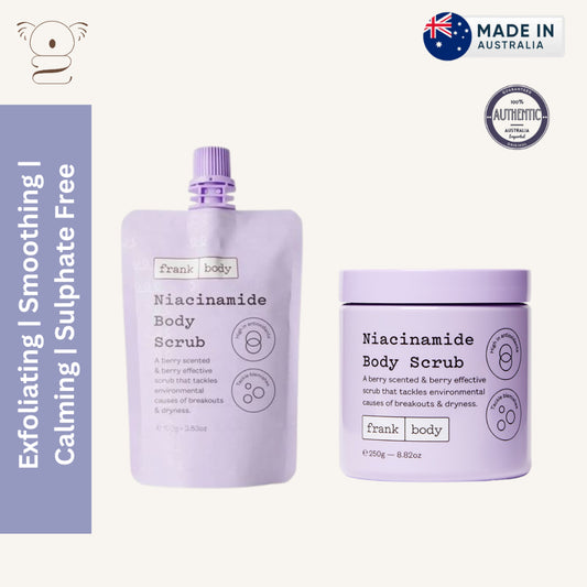 Frank Body Niacinamide Body Scrub Exfoliating Smoothing Calming Sulphate-free