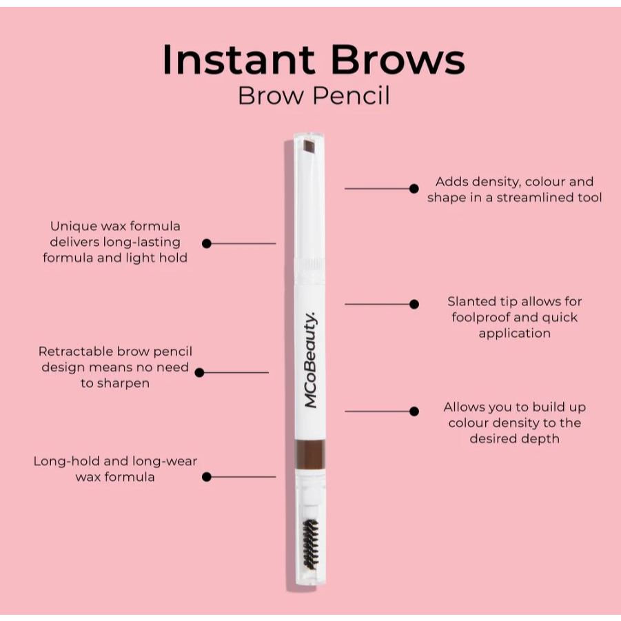 McoBeauty Instant Brows Pencil Eyebrow Makeup Long Lasting Buildable