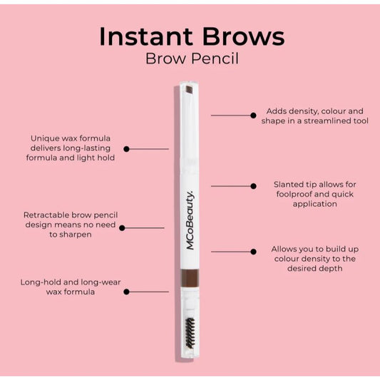 McoBeauty Instant Brows Pencil Eyebrow Makeup Long Lasting Buildable