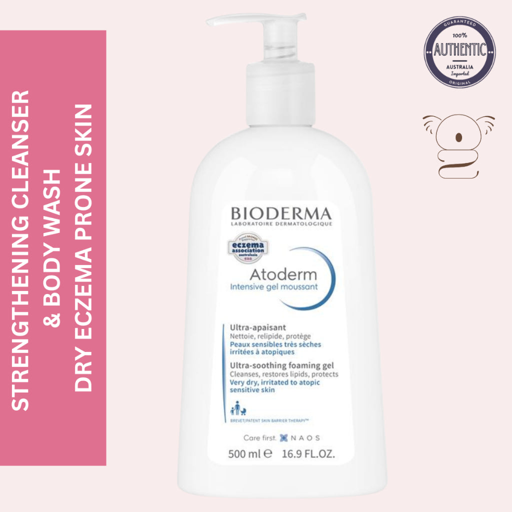 BIODERMA Atoderm Intensive Gel Moussant Foaming Cleanser Face Body Very Dry Skin 500 mL