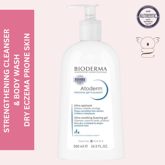 BIODERMA Atoderm Intensive Gel Moussant Foaming Cleanser Face Body Very Dry Skin 500 mL