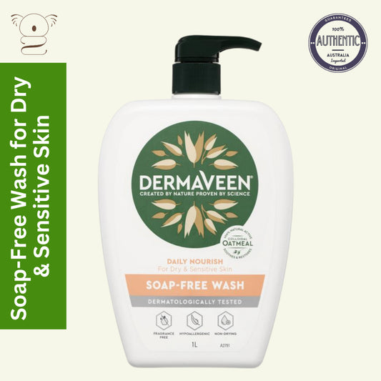 Dermaveen Daily Nourish Soap Free Wash 1L 500ml or 250ml