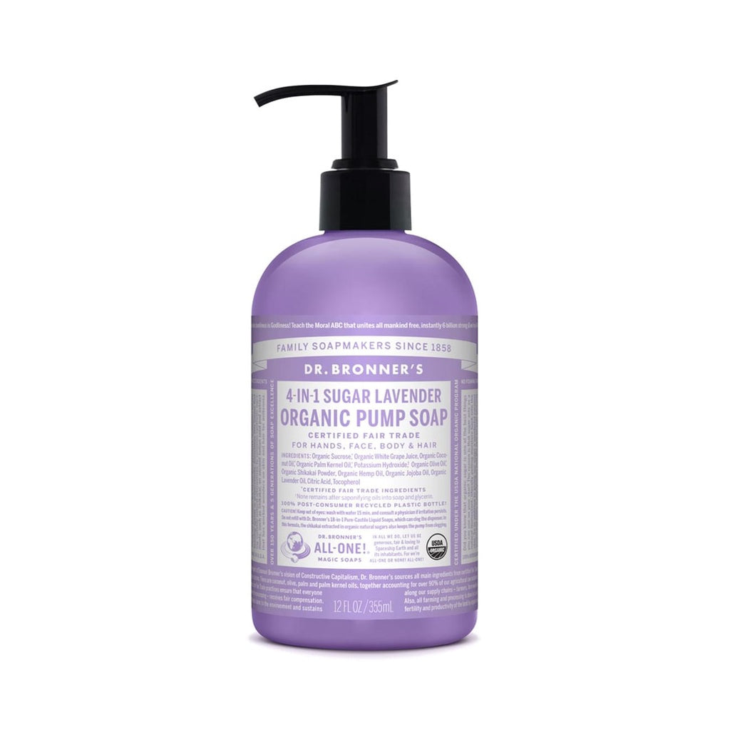 Dr. Bronner's Organic Sugar Soap Pump 355mL