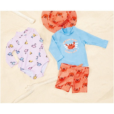 ALDI Higgledee Girls Infant Swimsuit One Piece Rash Set Baby Size 0-2 years old