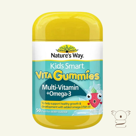 Nature's Way Kids Smart Vita Gummies Multi Vitamin & Omega3 50 Pastilles