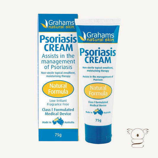GRAHAMS Psoriasis Cream Lotion Natural Formula 75g