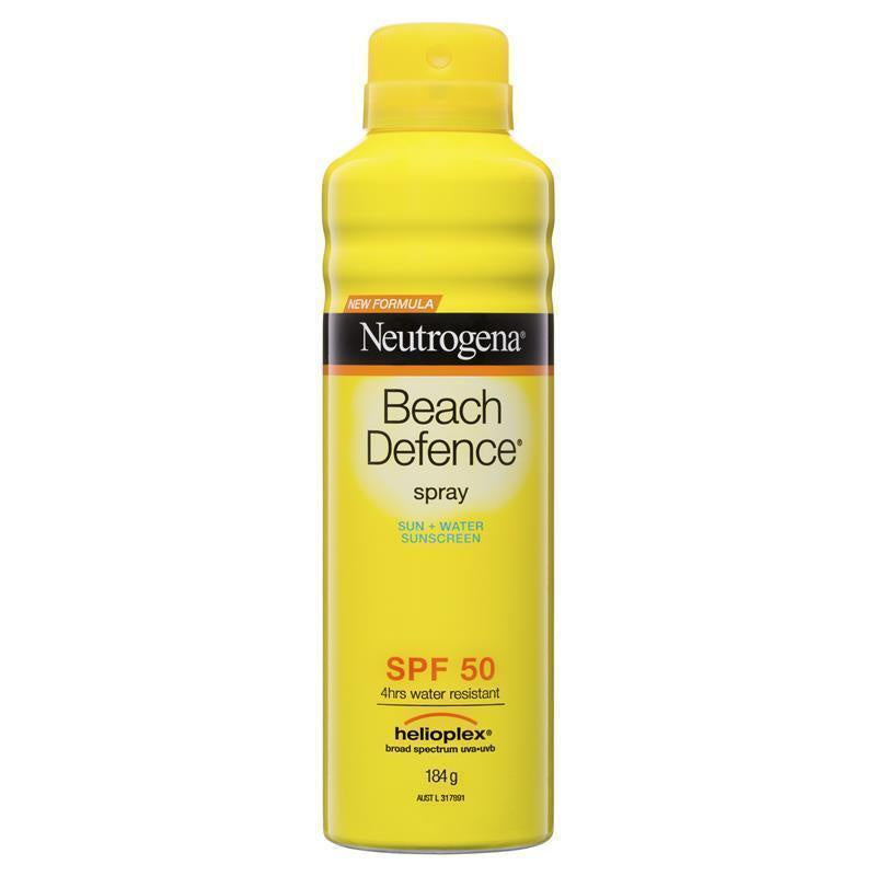 Neutrogena Beach Defence Sun + Water Sunscreen Lotion or Spray SPF 50