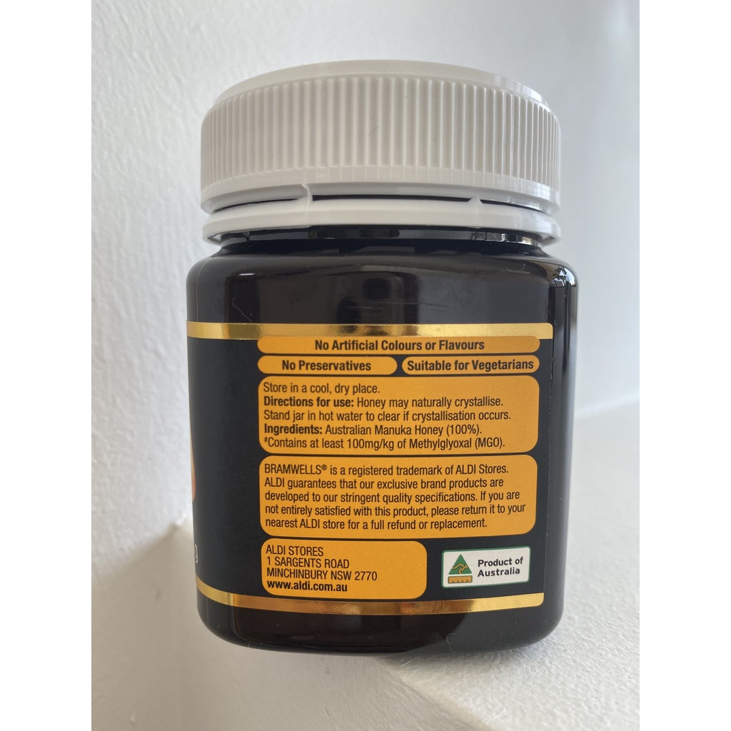 Bramwells Manuka Honey MGO 100+ 250g New Zealand