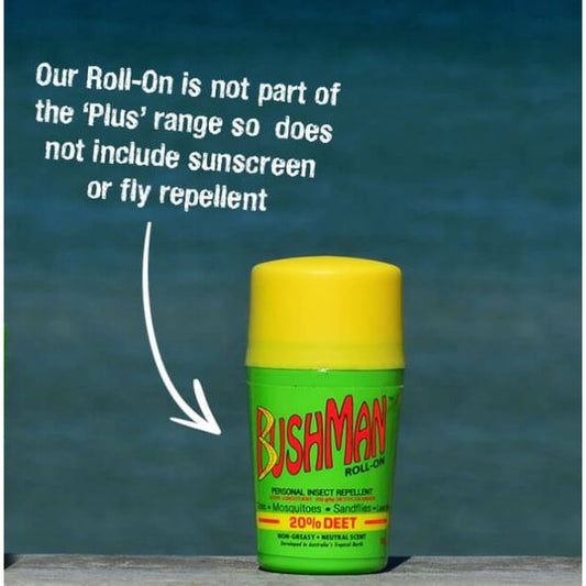 Bushman Plus 20% Deet Mosquito Insect Repellent with Sunscreen Spray Roll-On