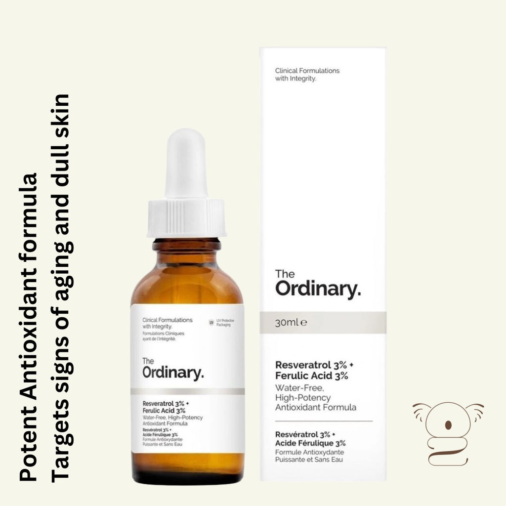 The Ordinary Resveratrol 3% + Ferulic Acid 3% 30ml Anti-Aging Antioxidant Dull Skin