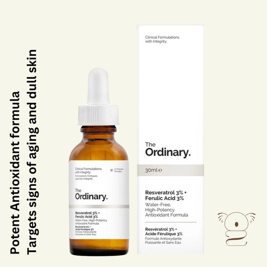 The Ordinary Resveratrol 3% + Ferulic Acid 3% 30ml Anti-Aging Antioxidant Dull Skin