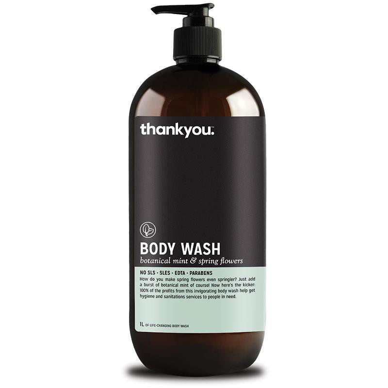 Thankyou Botanical Mint & Spring Flowers Body Wash (Australia)