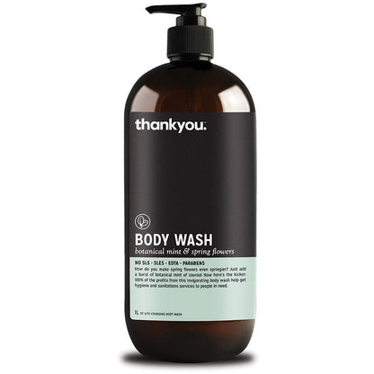 Thankyou Botanical Mint & Spring Flowers Body Wash (Australia)