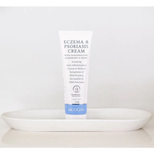 Moogoo Eczema & Psoriasis Cream w/ Marshmallow Eldelberry 120g