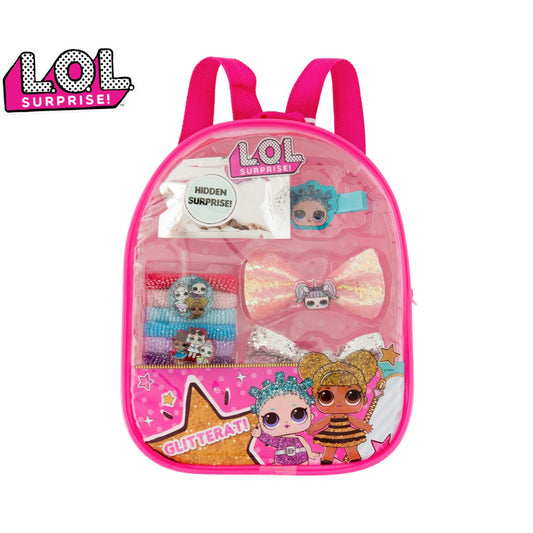 LOL Surprise! Glitterati Kids Hair Accessory Backpack Set Gift