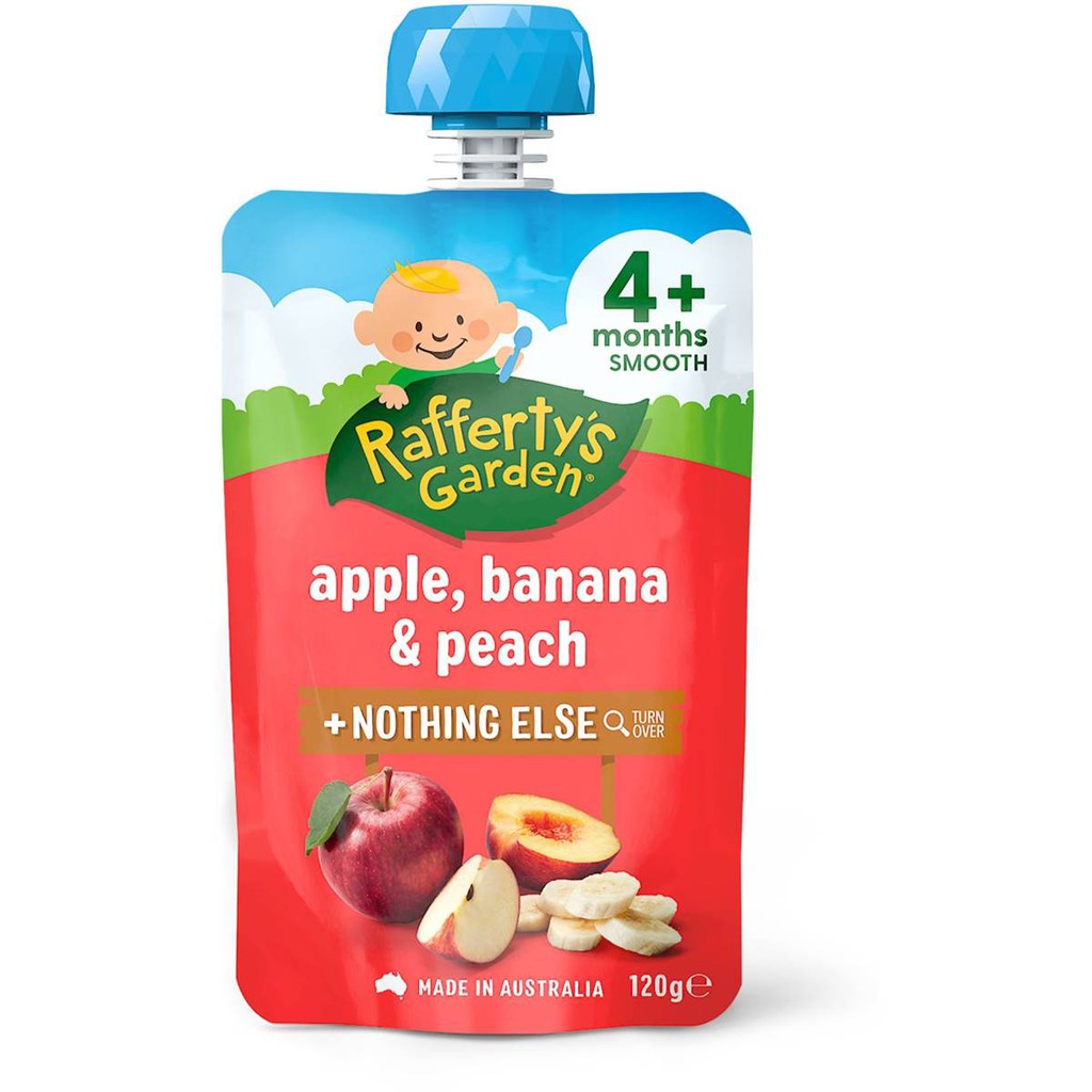 Raffertys Garden 4 Months Up Smooth Baby Food +Nothing Else