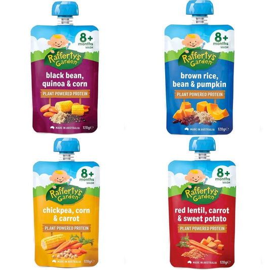 Raffertys Garden Baby Food 8+ Months Pouch Plant Powered Protein