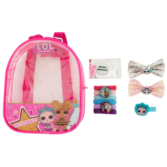 LOL Surprise! Glitterati Kids Hair Accessory Backpack Set Gift