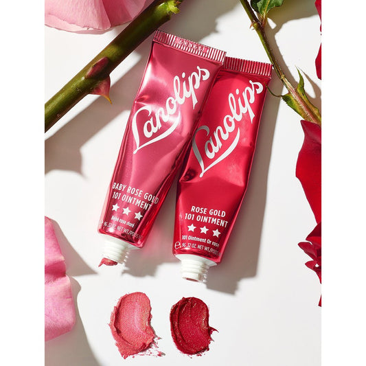 LANOLIPS Rose Gold 101 Ointment Balm + Tint  Lips and Cheeks