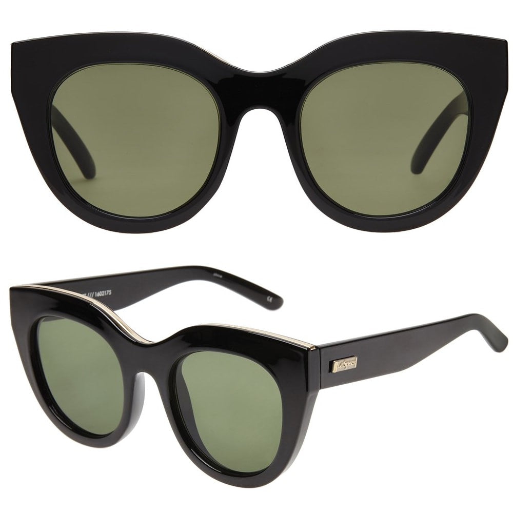 Le Specs Australia Air Heart Sunglasses Black and Tortoise Brown