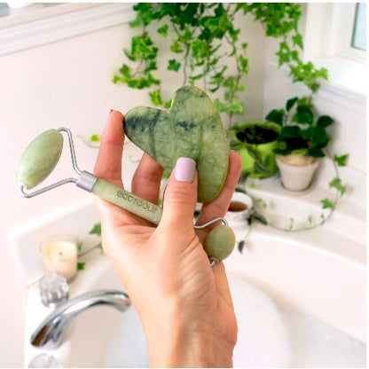 ECOTOOLS Jade Roller + Gua Sha Duo - 2 Piece