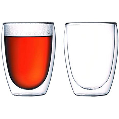BODUM Pavina Double Wall Thermo Drinking Glasses 350ml .35L Heat Cold Instulation Mug